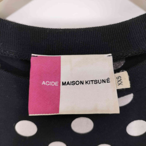 メゾンキツネ MAISON KITSUNE ロゴワッペン ドット L/S カットソー レディース XXS