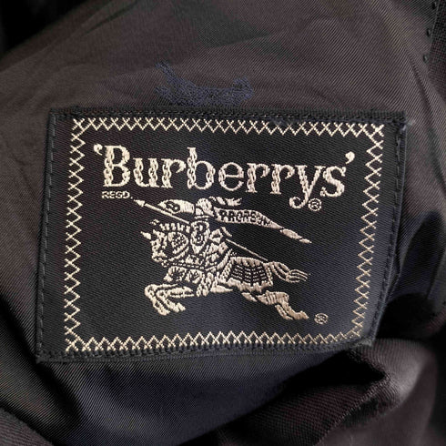 バーバリーズ BURBERRYS 90S 2B 紺ブレ ウールダブルブレスト テーラードジャケット メンズ