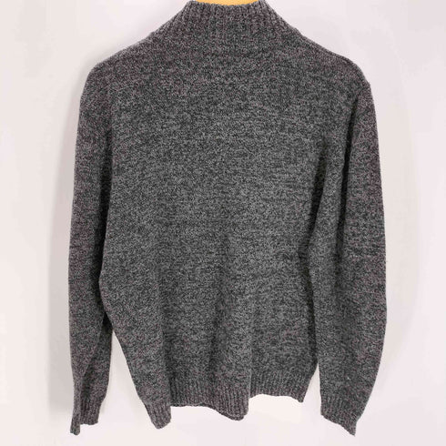 オールドネイビー OLD NAVY メランジ ハーフボタン ポリ ウール アクリル タートルネック ニット セーター メンズ import:L
