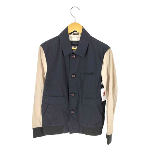 バーバリーブラックレーベル BURBERRY BLACK LABEL 胡桃ボタン 袖切替コットンジャケット メンズ import:M