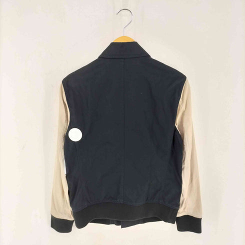 バーバリーブラックレーベル BURBERRY BLACK LABEL 胡桃ボタン 袖切替コットンジャケット メンズ import:M