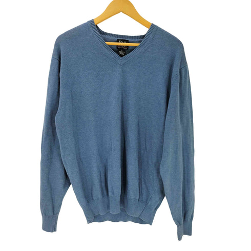 ジョスエーバンク Jos A Bank PIMA COTTON ピマコットン Vネック ニット セーター メンズ import:L