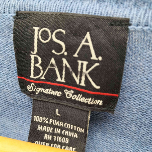 ジョスエーバンク Jos A Bank PIMA COTTON ピマコットン Vネック ニット セーター メンズ import:L