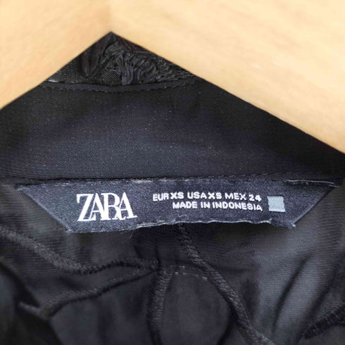 ザラ ZARA 総柄 シースルーシャツ レディース JPN:XS