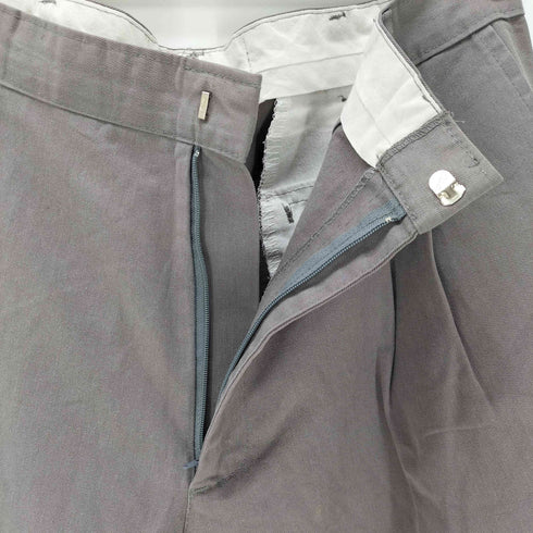 DENNIS USA製 65/35 ポリ コットン 2タック ワーク パンツ ロゴピスタグ メンズ M34