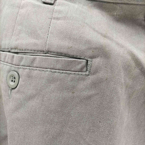 DENNIS USA製 65/35 ポリ コットン 2タック ワーク パンツ ロゴピスタグ メンズ M34