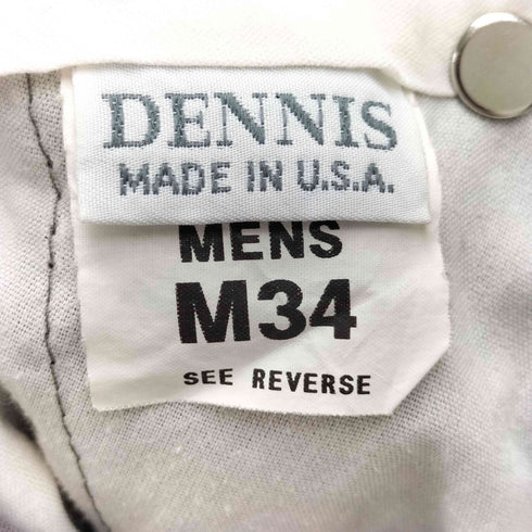 DENNIS USA製 65/35 ポリ コットン 2タック ワーク パンツ ロゴピスタグ メンズ M34