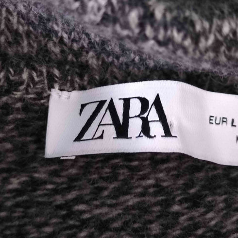 ザラ ZARA 金ボタン ウールニットジャケット レディース import:L