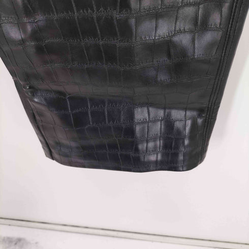 エイチアンドエム H&M クロコ型押し フェイクレザーパンツ レディース JPN:2