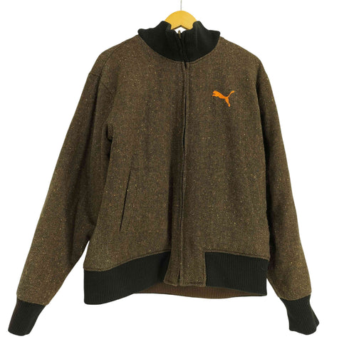 プーマ PUMA ロゴプリント マーブル リバーシブル キルトジャケット メンズ JPN:0