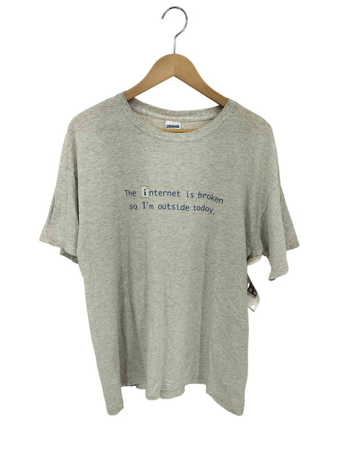 ギルダン GILDAN HEAVY COTTON プリント クルーネック Tシャツ メンズ L