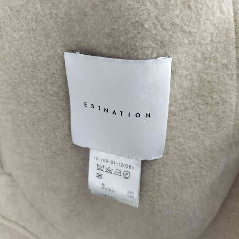 エストネーション ESTNATION ラムウールストレートコート レディース 36