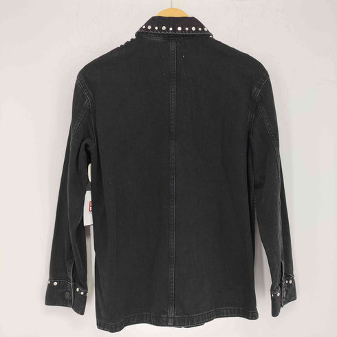 ザラ ZARA スタッズデニムジャケット メンズ import:XS