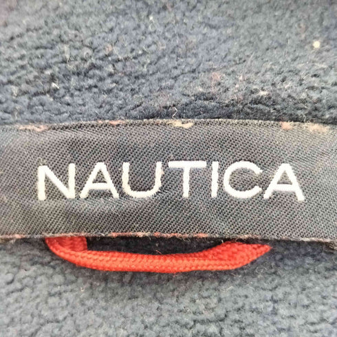 ノーティカ NAUTICA 00s NAUTEX ロゴ刺繍 ポリエステル ハーフジップ フリースジャケット メンズ import:XXL