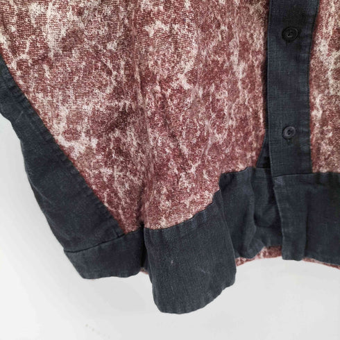 異素材切り替え L/S シャツ メンズ