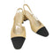 PAZZION Blythe Lambskin Toe Cap Block Heels レディース 40