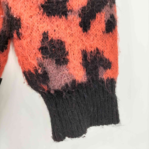 エフティダブリュー フォーザウィーケンド FTW / FOR THE WEEKEND LEOPARD PATTERN CARDIGAN レオパード パターン モヘヤ混 カーディガン メンズ L