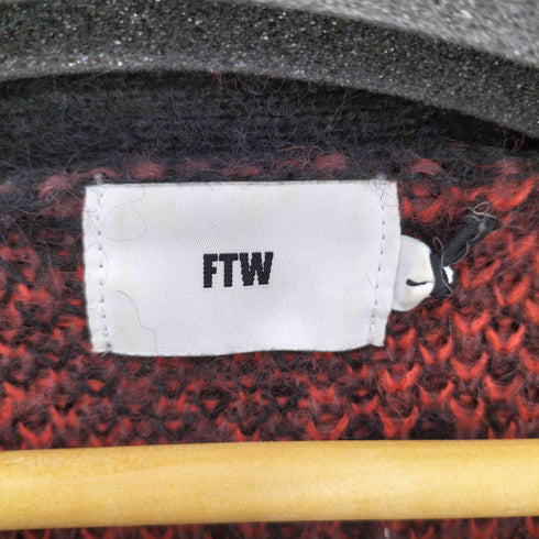 エフティダブリュー フォーザウィーケンド FTW / FOR THE WEEKEND LEOPARD PATTERN CARDIGAN レオパード パターン モヘヤ混 カーディガン メンズ L