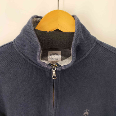 ブルックスブラザーズ BROOKS BROTHERS ロゴ刺繍 コットンハーフジップリブニット メンズ JPN:M
