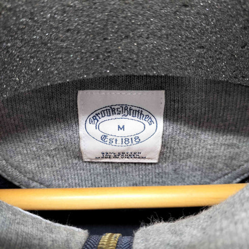 ブルックスブラザーズ BROOKS BROTHERS ロゴ刺繍 コットンハーフジップリブニット メンズ JPN:M