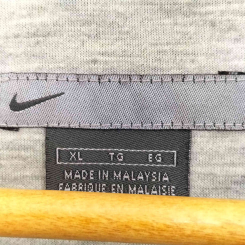 ナイキ NIKE 00s ロゴ刺繍 サイドライン ナイロン ジップアップジャケット メンズ JPN:XL