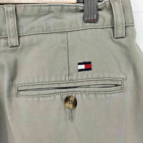 トミーヒルフィガー TOMMY HILFIGER ロゴ刺繍 2タック ジップフライ チノパン メンズ 33/30
