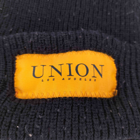 ユニオン UNION ロゴラベルデザイン アクリルニットキャップ ビーニー メンズ