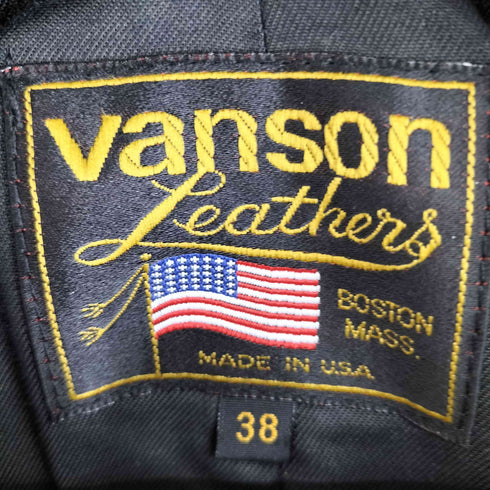 バンソン VANSON MADE IN USA ワンスター レザージャケット メンズ 38