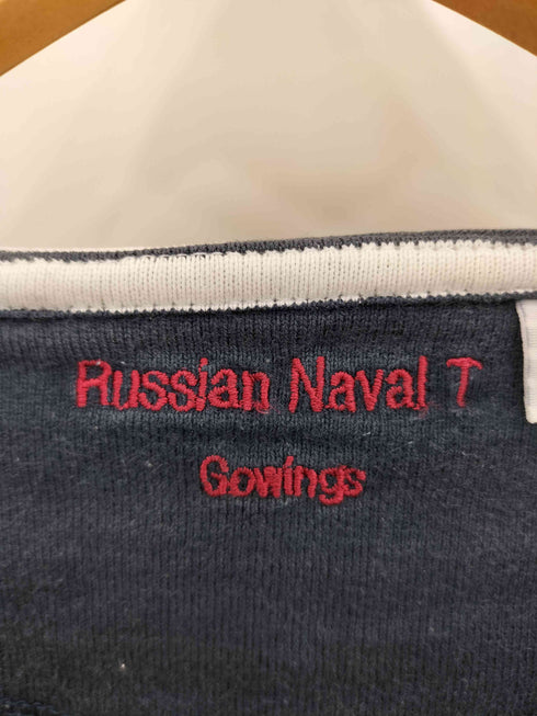 ロシア海軍 Russian Naval T ボーダー ロングスリーブTシャツ メンズ XXL