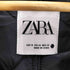 ザラ ZARA フェイクレザー キルティング パフ クロップド ジャケット ブルゾン レディース import:M