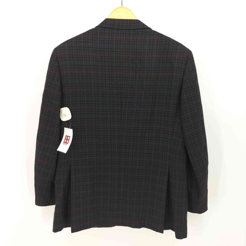 バーバリーズ BURBERRYS 90s チェック サイドベンツ ラムズウール 2B テーラードジャケット メンズ 98-88-175