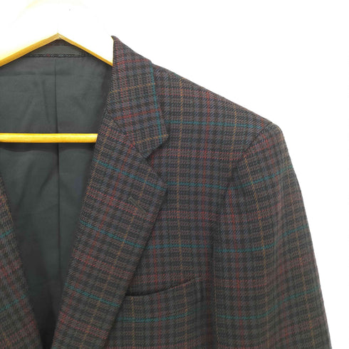 バーバリーズ BURBERRYS 90s チェック サイドベンツ ラムズウール 2B テーラードジャケット メンズ 98-88-175