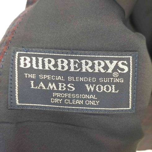 バーバリーズ BURBERRYS 90s チェック サイドベンツ ラムズウール 2B テーラードジャケット メンズ 98-88-175