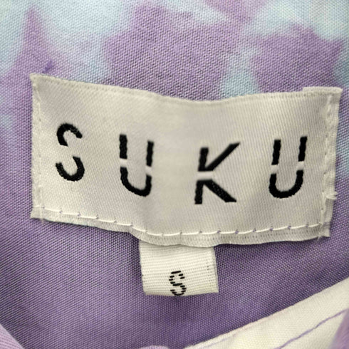 suku home ブリーチ加工 L/S レーヨン シャツ メンズ S