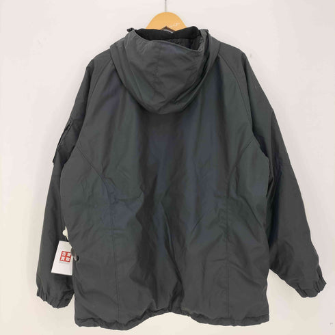 NAKED 00s フロントロゴパッチ ピットジップ 裾ドローコード 比翼ジップ マルチポケット マウンテンパーカー メンズ L