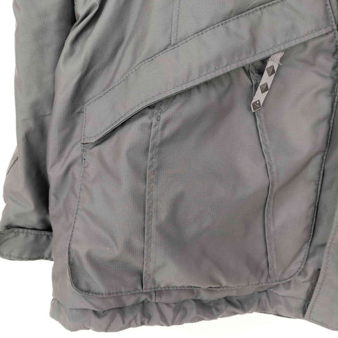 NAKED 00s フロントロゴパッチ ピットジップ 裾ドローコード 比翼ジップ マルチポケット マウンテンパーカー メンズ L