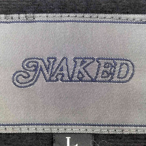 NAKED 00s フロントロゴパッチ ピットジップ 裾ドローコード 比翼ジップ マルチポケット マウンテンパーカー メンズ L