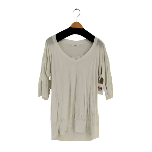 ズッカ ZUCCa 製品染め Vネック 五分袖 Tシャツ メンズ JPN:M