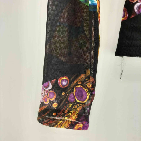 デシグアル Desigual M. Christian Lacroix ミネラルモチーフ チュールTシャツ レディース M