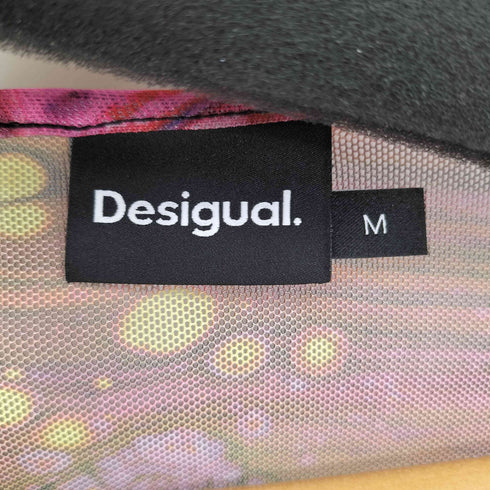 デシグアル Desigual M. Christian Lacroix ミネラルモチーフ チュールTシャツ レディース M