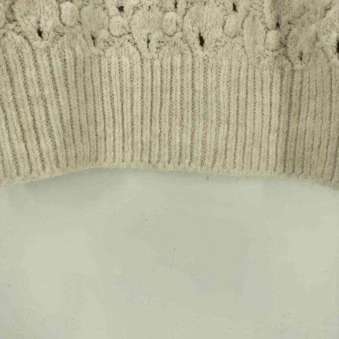 ザラ ZARA ローゲージ プルオーバー クルーネック ポップコーン ニット レディース import:S