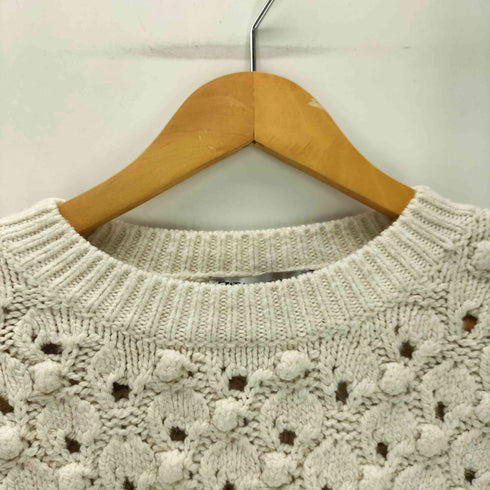 ザラ ZARA ローゲージ プルオーバー クルーネック ポップコーン ニット レディース import:S