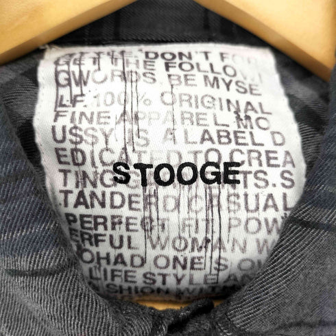 STOOGE コットンレーヨン マルチチェックシャツ Y2K メンズ JPN:L