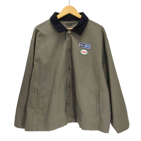 フリークスストア FREAKS STORE 21SS ビッグシルエット コーデュロイ襟 ワッペン アレンジ ショート ブルゾン ワーク ジャケット メンズ JPN:L