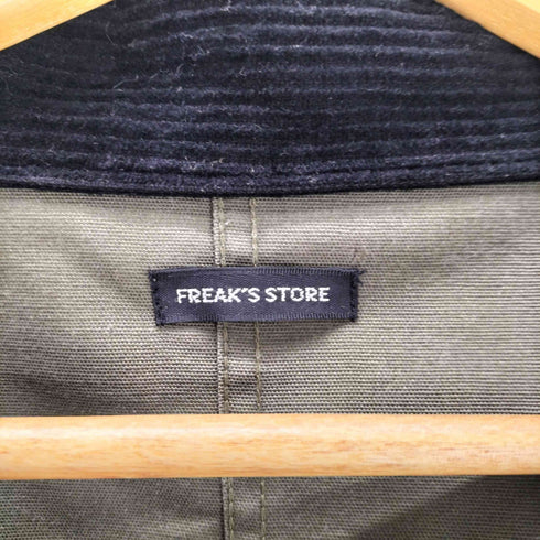 フリークスストア FREAKS STORE 21SS ビッグシルエット コーデュロイ襟 ワッペン アレンジ ショート ブルゾン ワーク ジャケット メンズ JPN:L