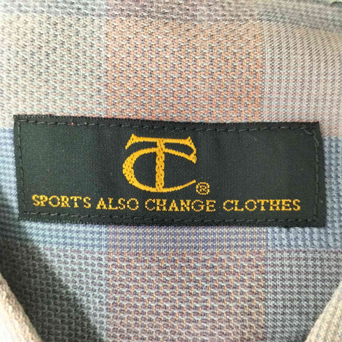 SPORTS ALSO CHANGE CLOTHES 日本製 レギュラーカラーチェックシャツ メンズ JPN:L