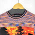 デシグアル Desigual フウケイデザイン コットンニット クルーネック半袖Tシャツ レディース M