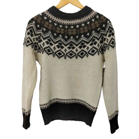 ウールリッチ WOOLRICH 70s made in British ノルディック柄 ニットセーター メンズ import:S
