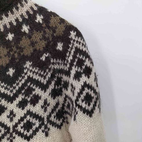 ウールリッチ WOOLRICH 70s made in British ノルディック柄 ニットセーター メンズ import:S