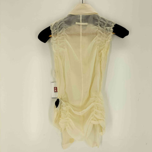 ジャンポールゴルチエフェム Jean Paul GAULTIER FEMME シワ加工ノースリーブシャツ レディース 40